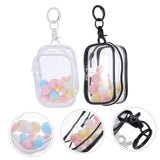 Mini bolso transparente tipo llavero