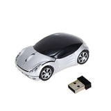 Mouse con diseño de carro inalámbrico