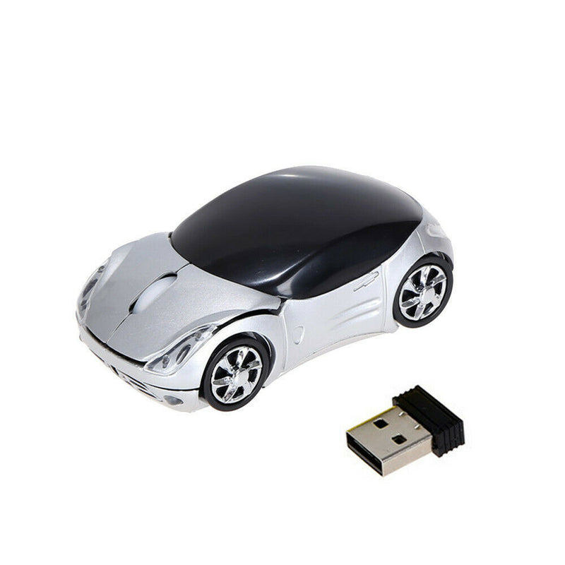 Mouse con diseño de carro inalámbrico
