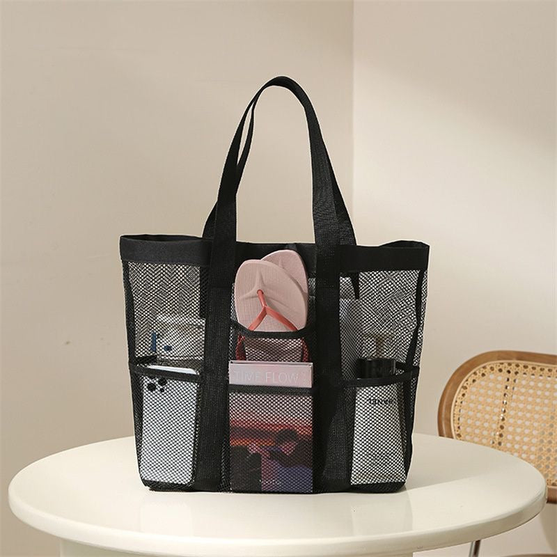 Bolsa de playa semi transparente