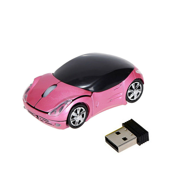 Mouse con diseño de carro inalámbrico