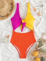 Traje multicolor de una pieza
