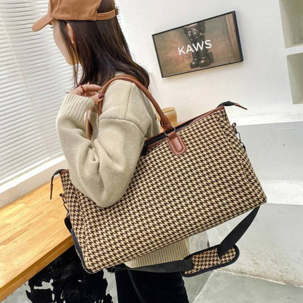 Maletín con patrón tweed