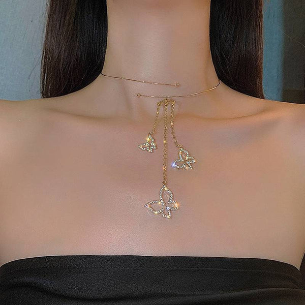 Collar de mariposas