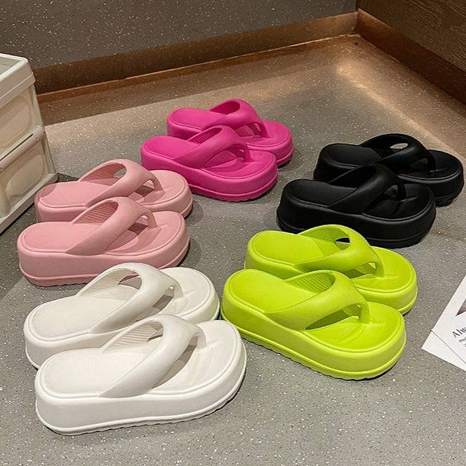 Sandalias de dedo y plataforma
