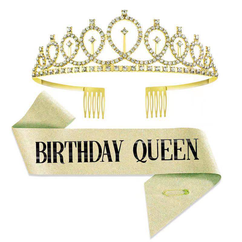 Kit de fiesta diadema más banda de cumpleaños