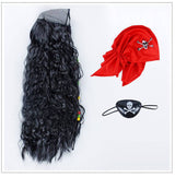 Conjunto de peluca pirata
