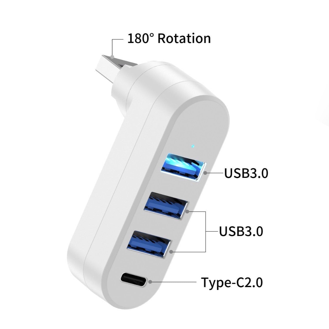 Adaptador USB de 4 puertos