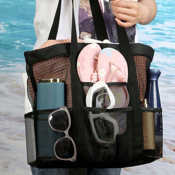 Bolsa de playa semi transparente