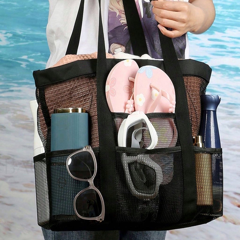 Bolsa de playa semi transparente