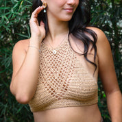 Crop top de crochet - Dressygt