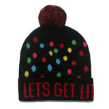 Gorro navideño con luces