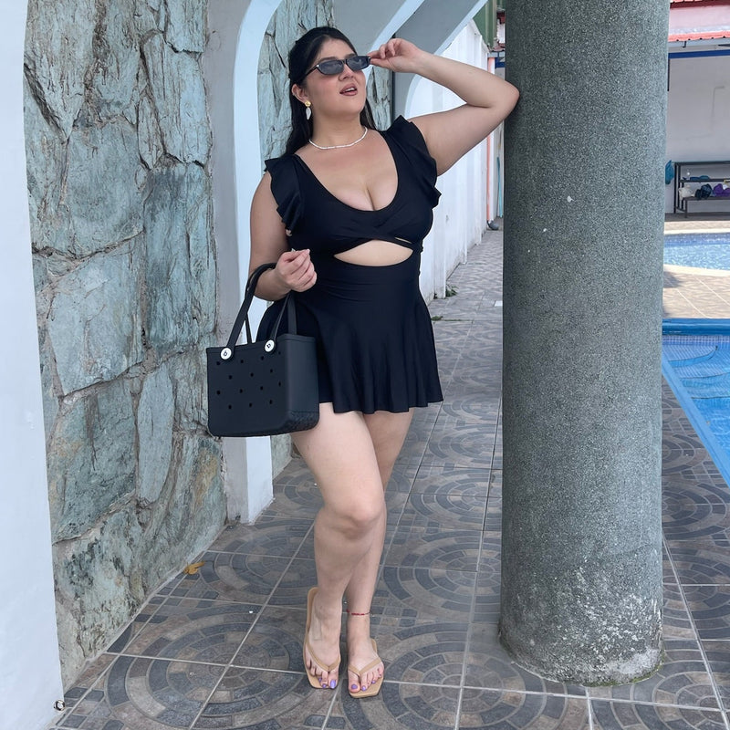 Traje de baño estilo vestido