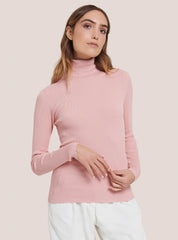 Blusa de cuello de tortuga básico