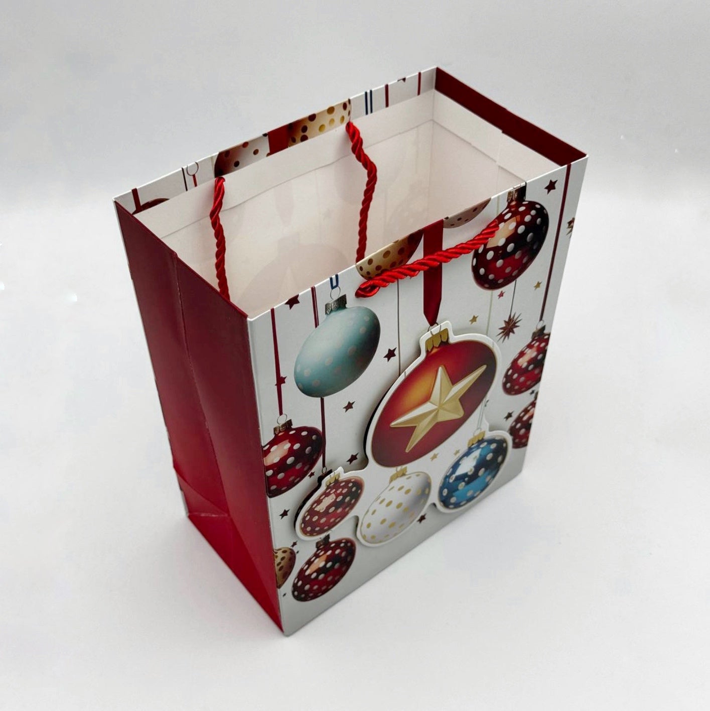 Bolsa de regalo navideña mediana
