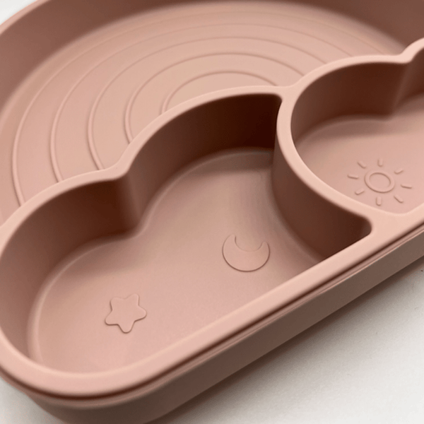 Plato de silicona para niños