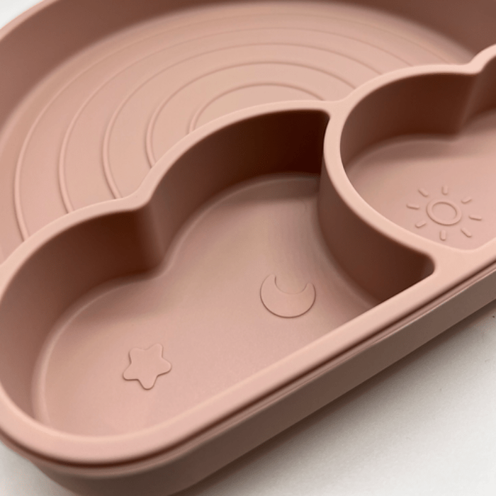 Plato de silicona para niños