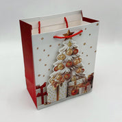 Bolsa de regalo navideña mediana