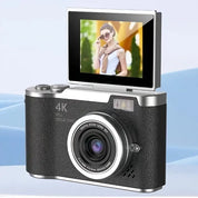 Cámara digital 4K con pantalla abatible