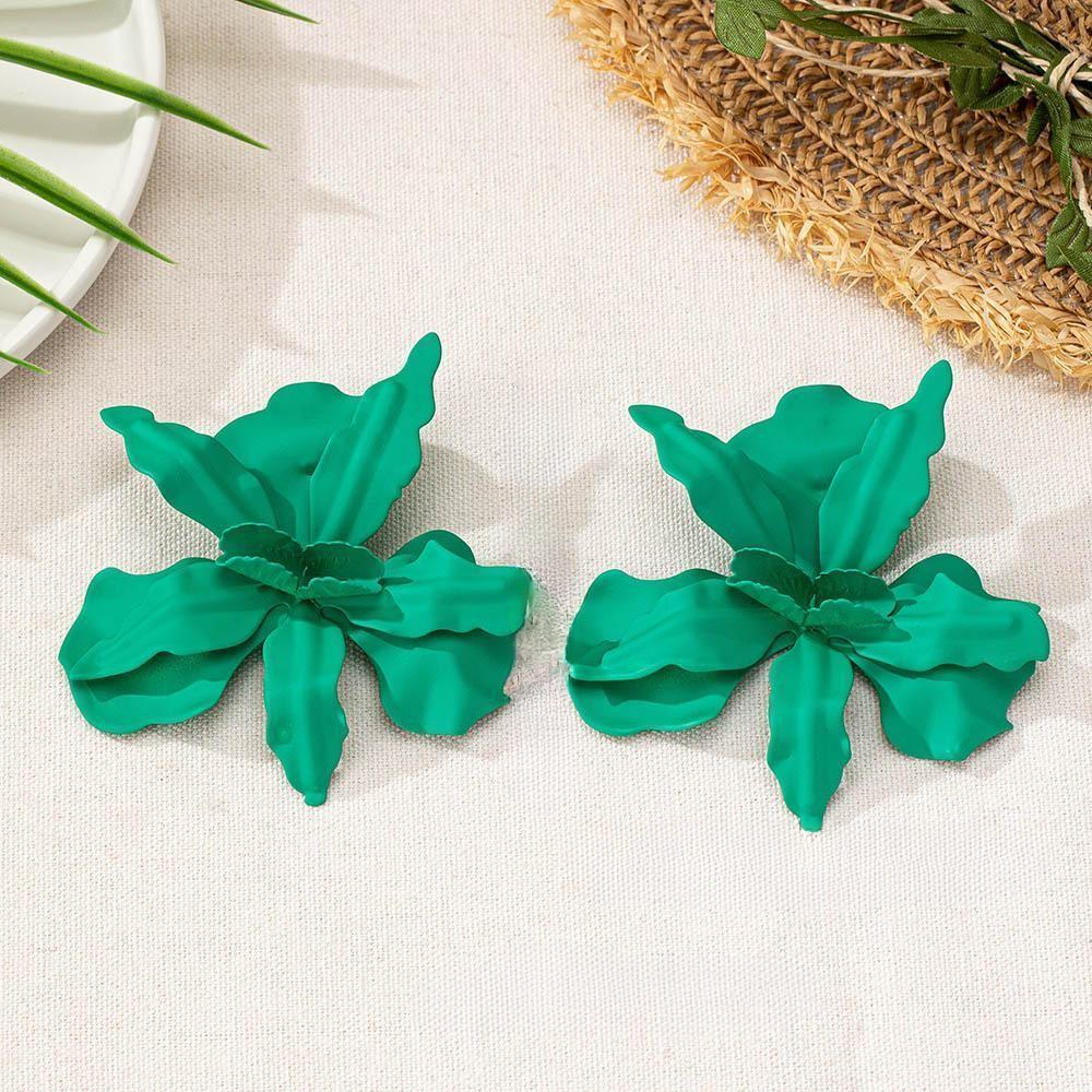 Aretes grandes de flor - Dressygt
