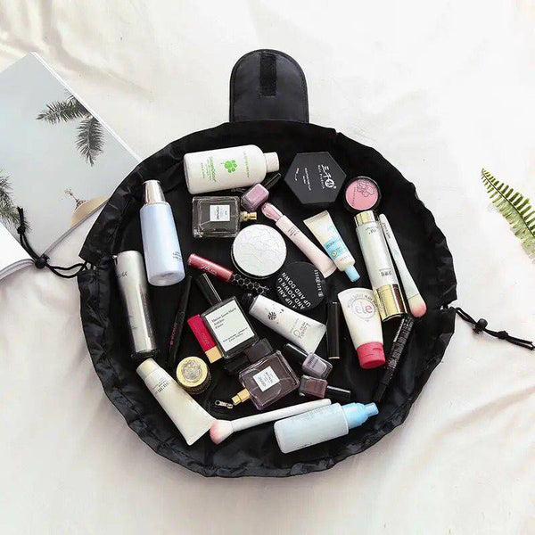 Cosmetiquera de maquillaje con cordón