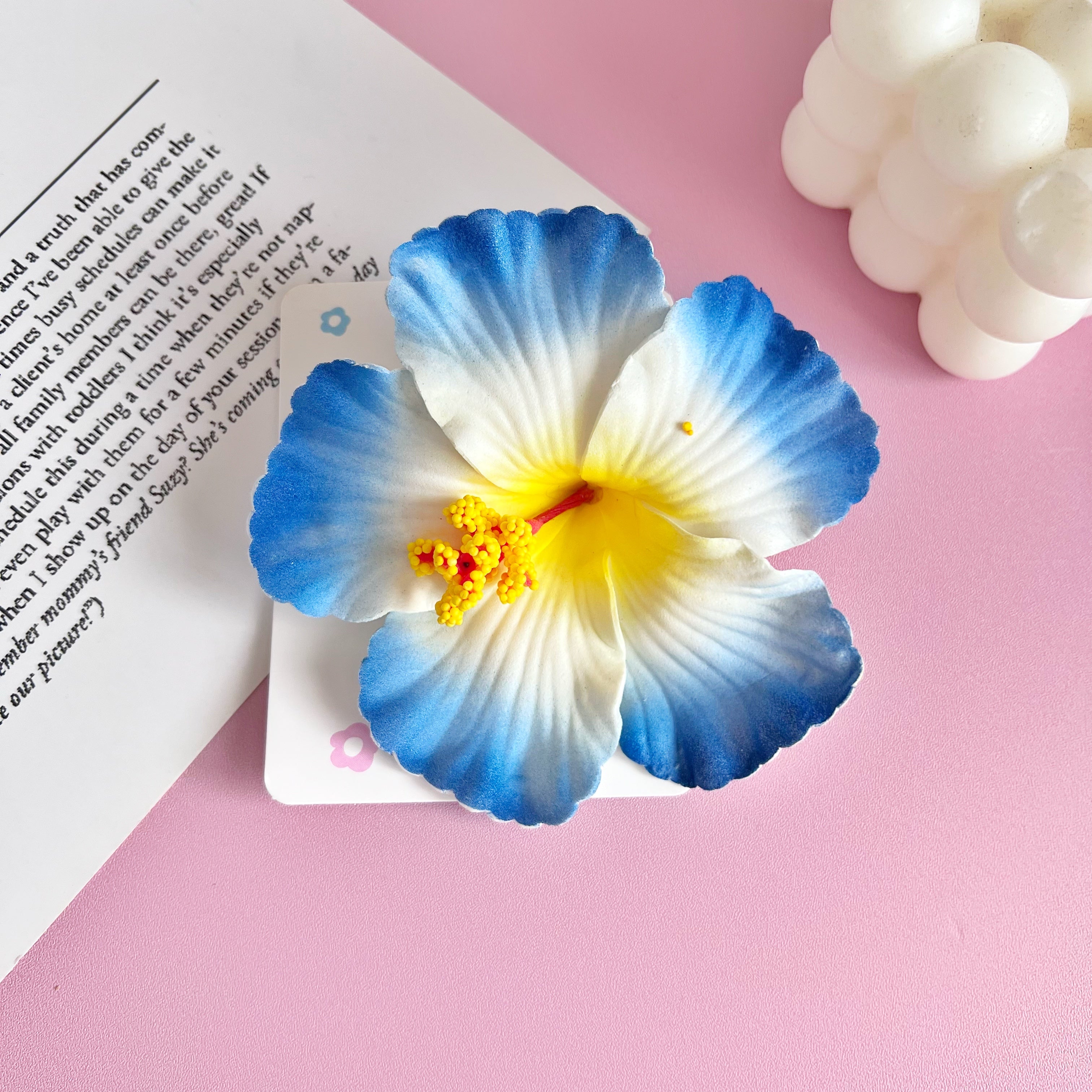 Docena de pinzas de cabello en forma de flor