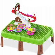 Mesa de bloques navideños interactiva