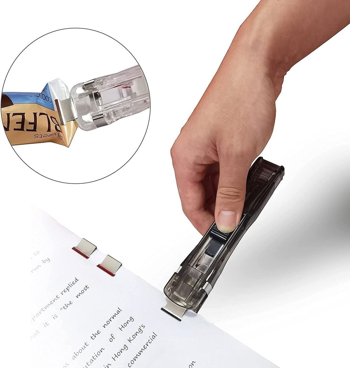 Combo de engrapadora con clips a presión
