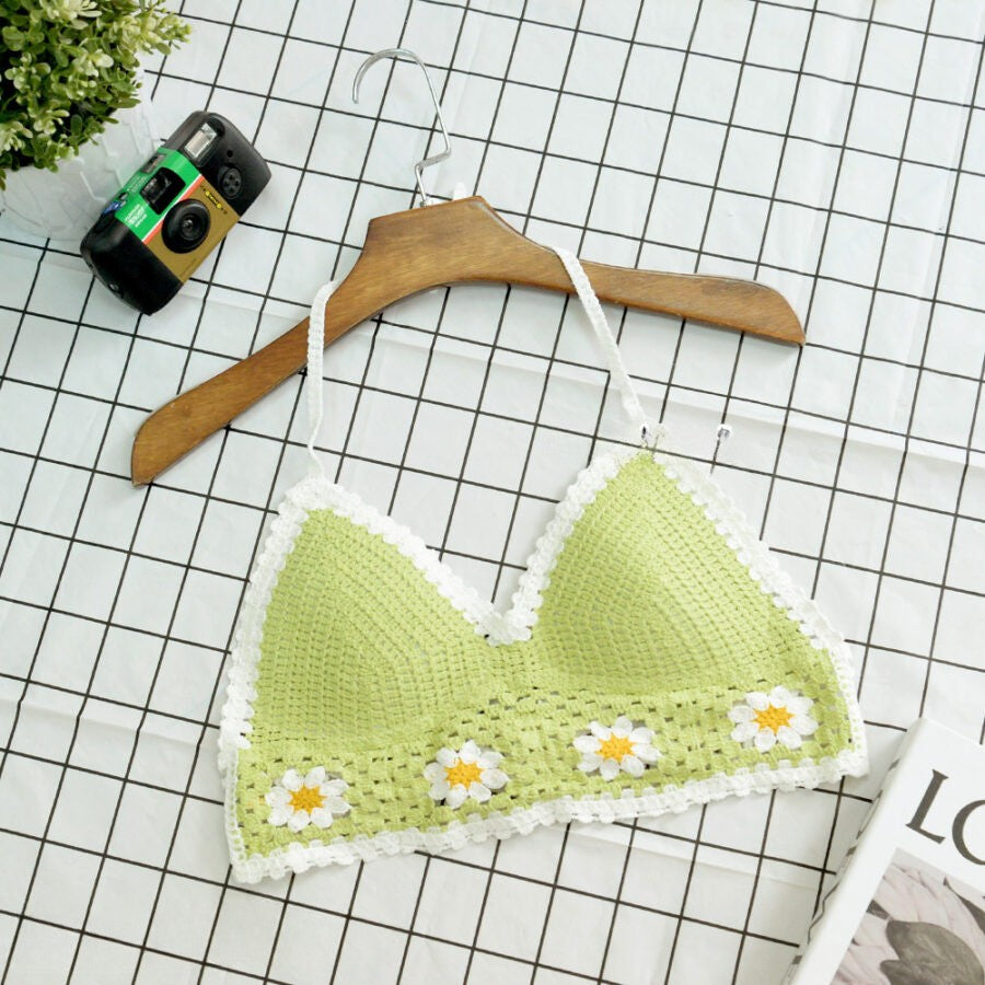 Top tejido con flores - Dressygt