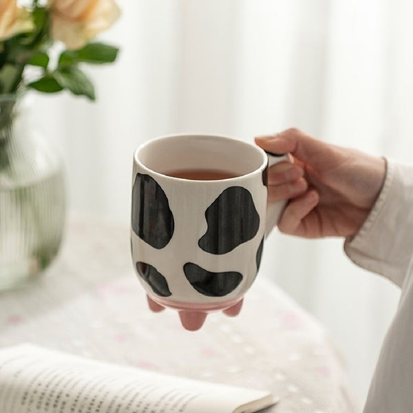 Taza con diseño de vaca
