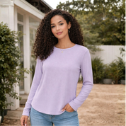 Blusa acanalada manga larga - Dressygt