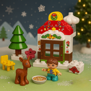 Set de construcción navideño de 28 piezas