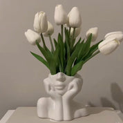 Ramo de tulipanes artificiales decorativos