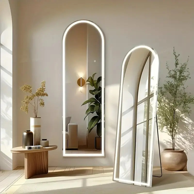 Espejo de cuerpo completo con luz LED