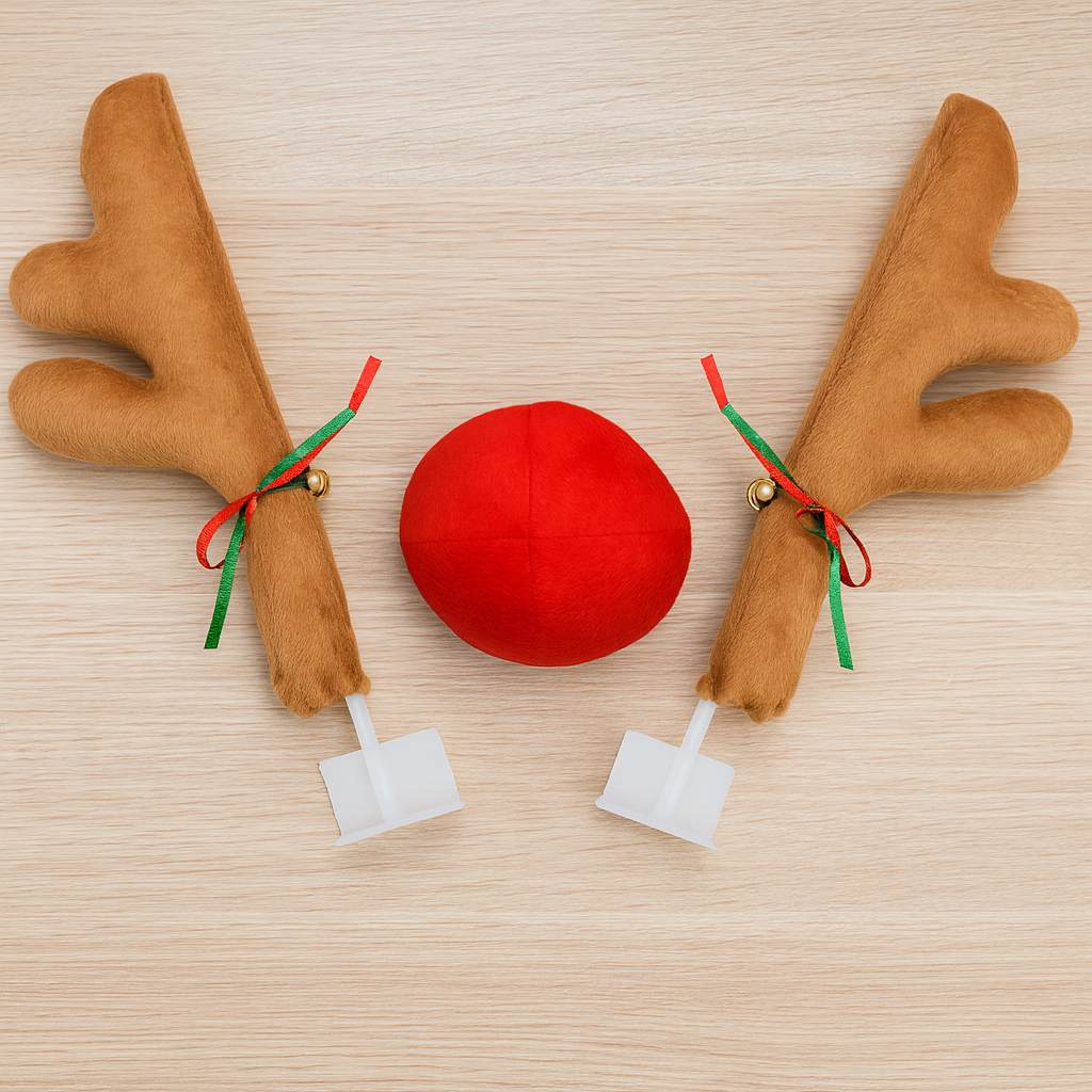 kit de Reno navideño para auto