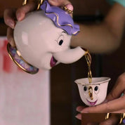 Juego de té de la bella y la bestia - Dressygt