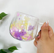 Taza floral de vidrio Bloom cup