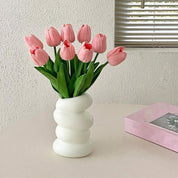 Ramo de tulipanes artificiales decorativos