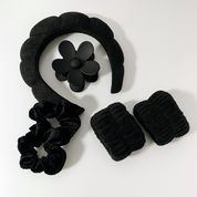 Set de diadema y accesorios para skincare