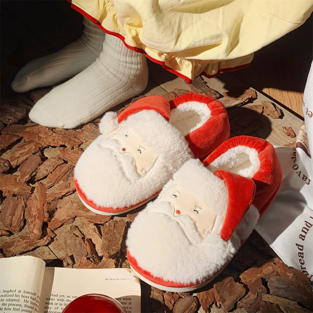 Pantuflas navideñas de Santa Claus