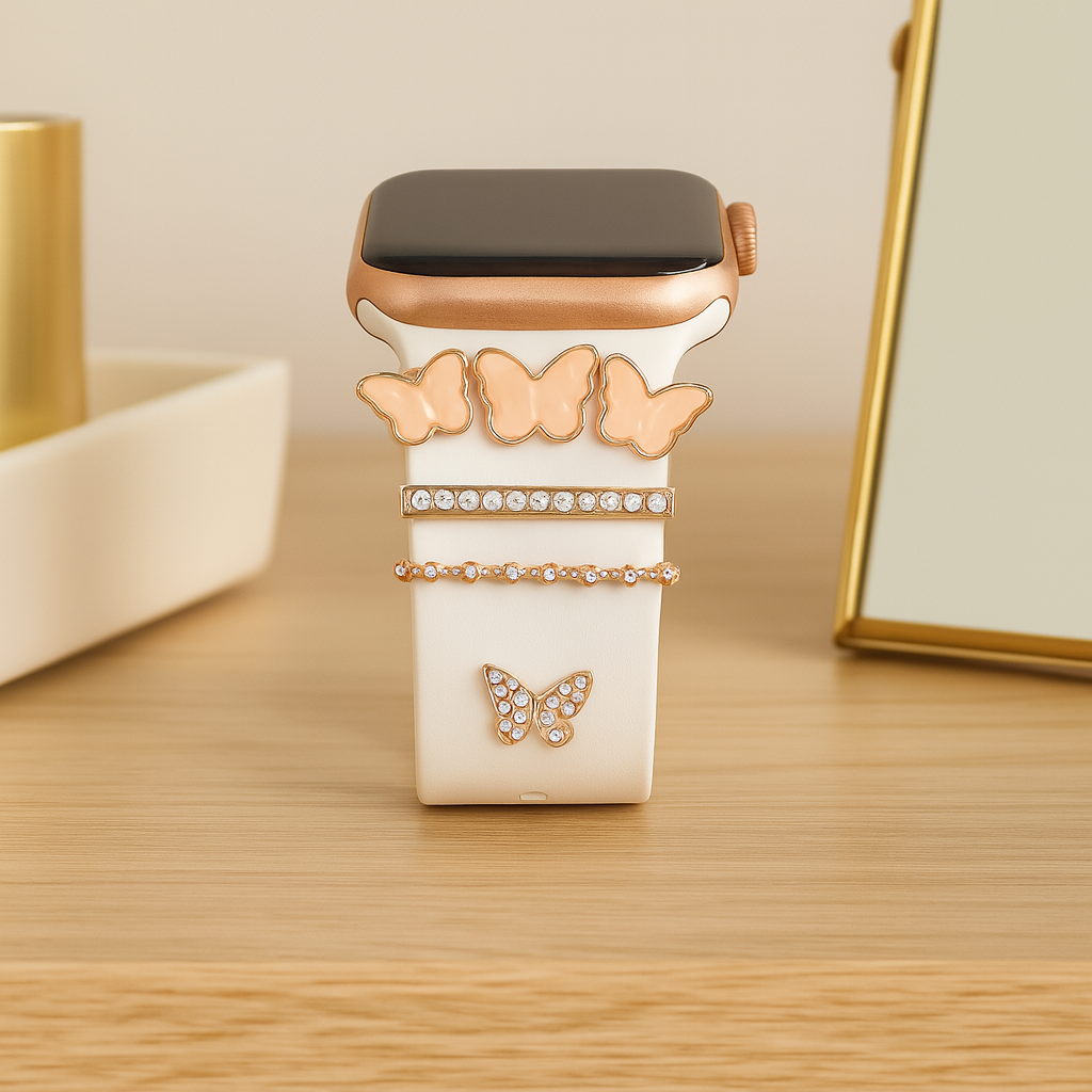 Set de charms de mariposa para smartwatch