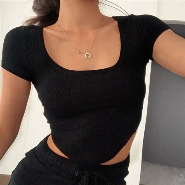 Crop top corto básico