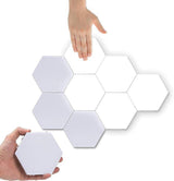 Lampara de 4 hexagonales de pared