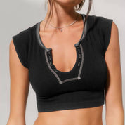 Crop top cuello U - Dressygt
