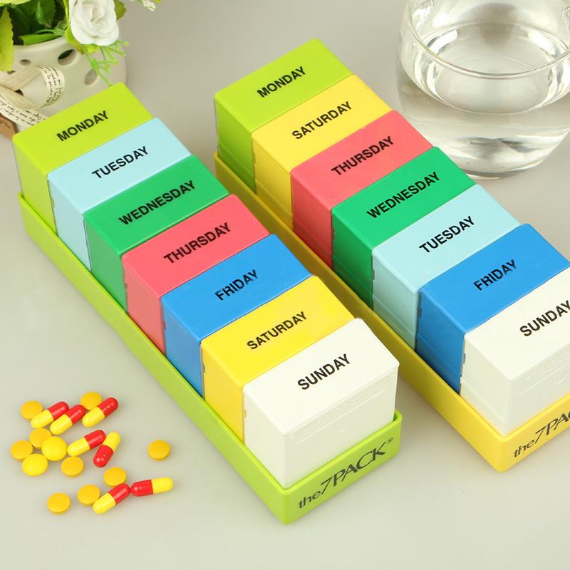 Pastillero semanal desmontable con compartimentos diarios - Dressygt