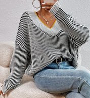 Sweater cuello V
