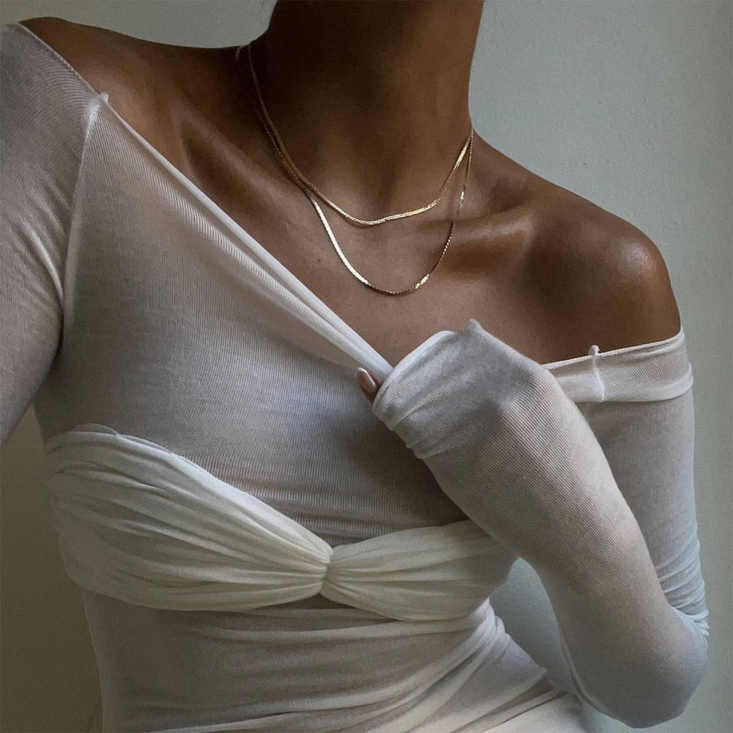 Blusa sexy semitransparente - Dressygt
