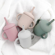 Vaso con pajilla de silicona para niños - Dressygt