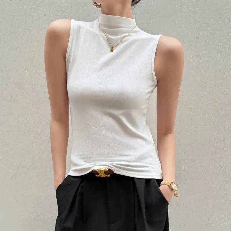 Blusa strech de cuello alto - Dressygt