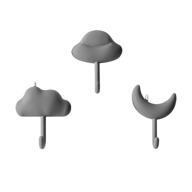 Juego de colgadores de luna y nubes